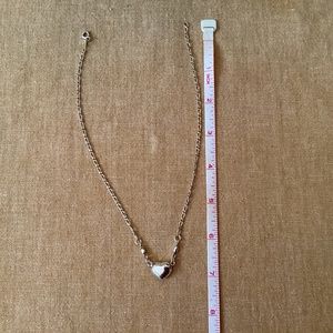 Silver heart necklace 15”